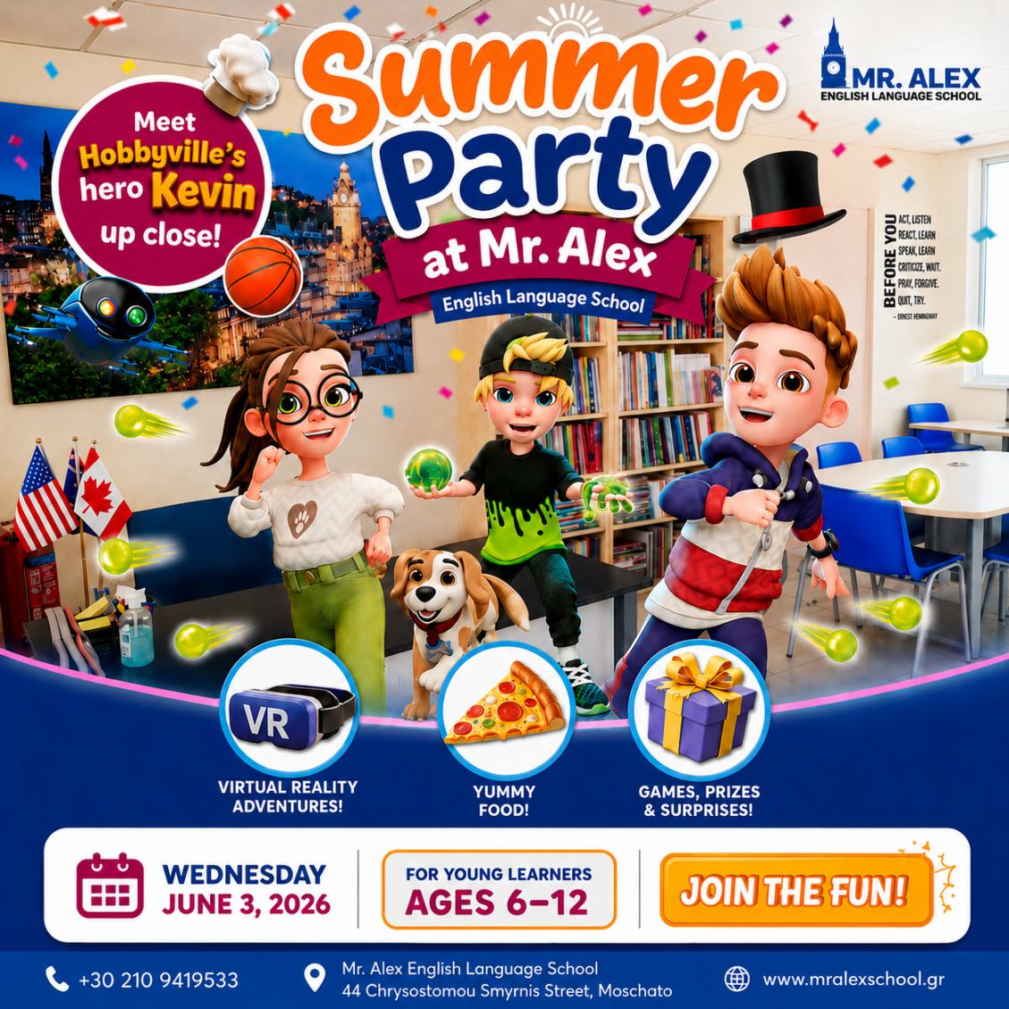 Summer Party for our Young Learners 🏖️ 🌊 🏝️ 🍉  🍦  🕶️