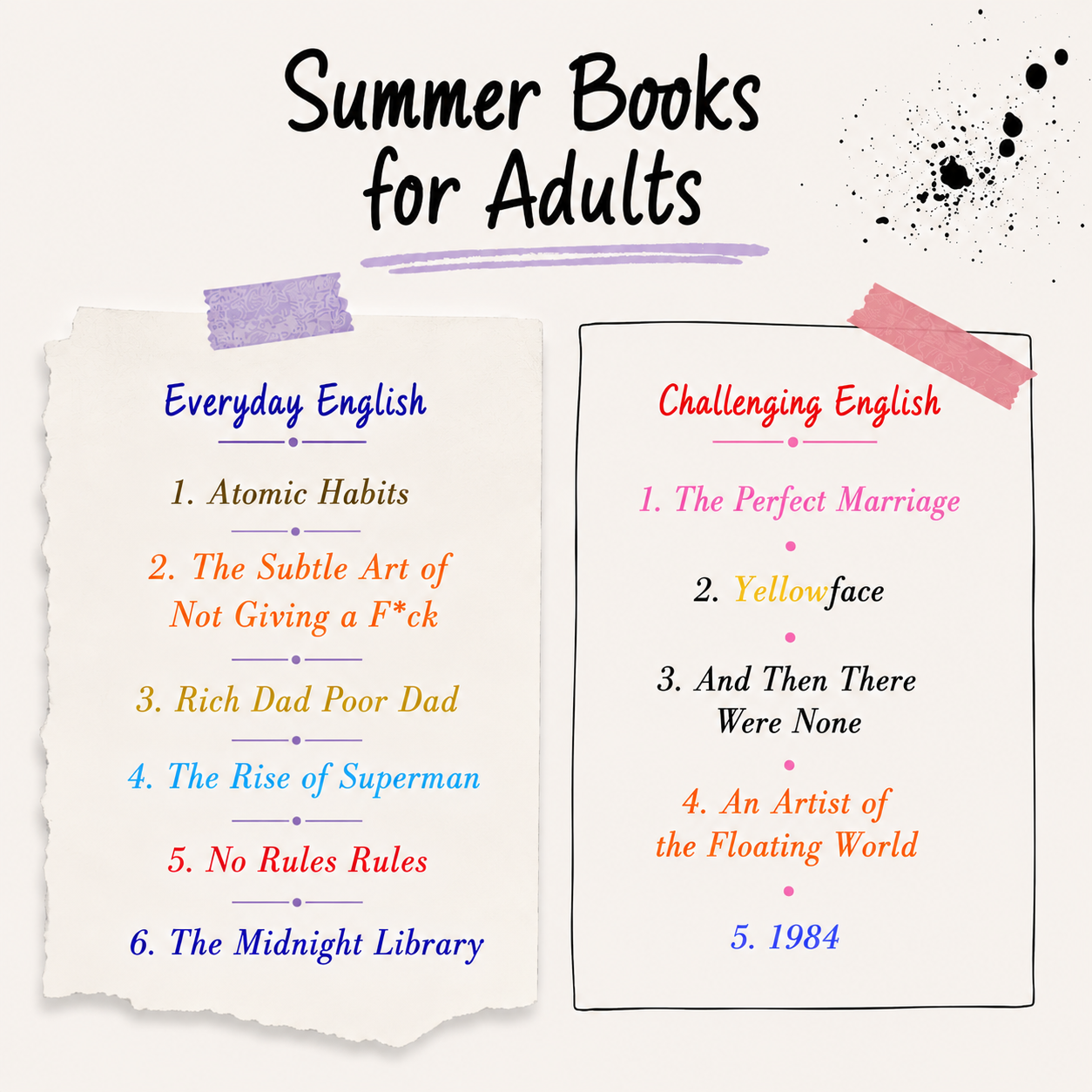 Summer Books for Adults